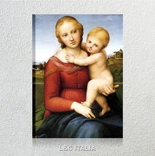 Raffaello, Madonna QUADRO SU TELA 50x70 STAMPA CAPEZZALE RELIGIOSO CAMERA LETTO