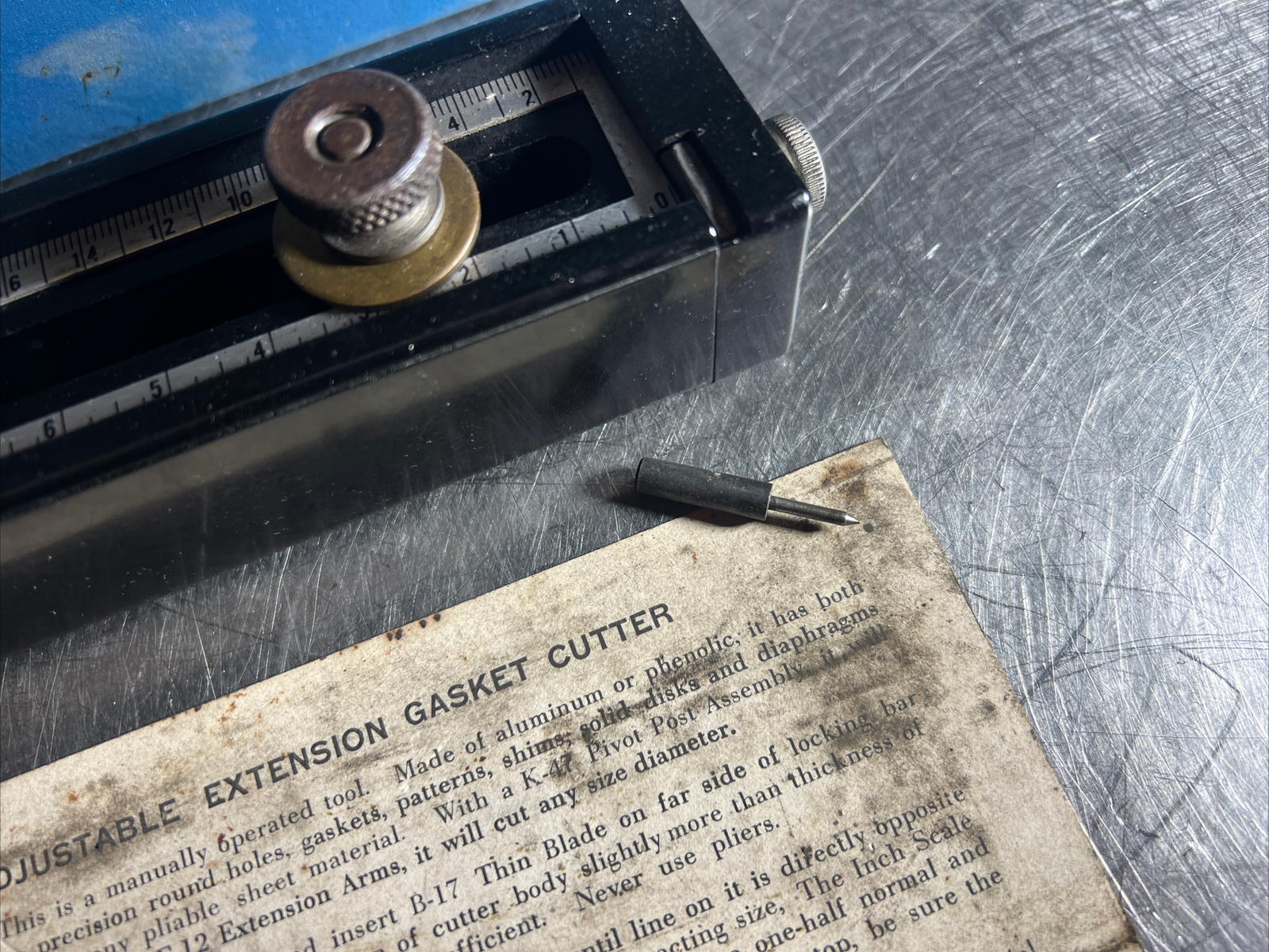 SPEARHEAD ADJUSTABLE GASKET CUTTER 747C. Partial Kit As Seen In Photos