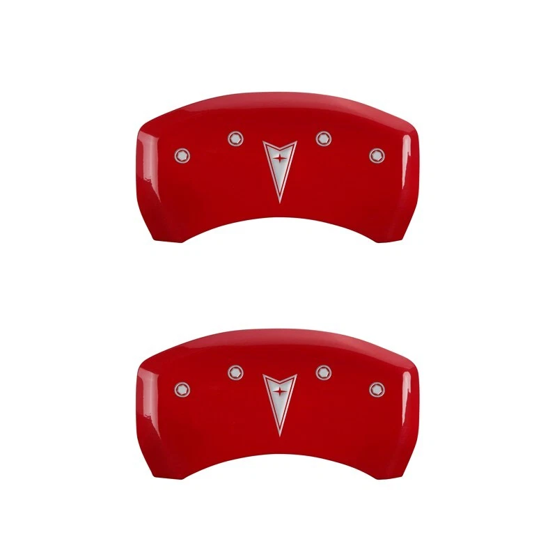 2005-2010 "Pontiac" G6 Delantero + Trasero Rojo MGP Disco de Freno Pinza Cubiertas "Flecha" Foto 3 de 4