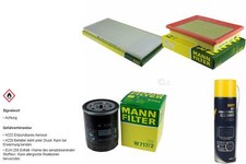 MANN-FILTER Filtersatz MANNOL Klimareiniger für Fiat Coupe 2.0 16V Lancia Delta