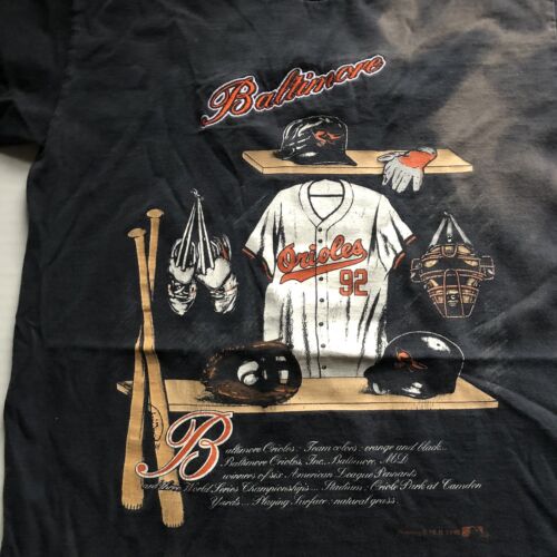 Vtg Nutmeg Mills Baltimore Orioles T-Shirt Sz M 1992 90s A3508 - Picture 5 of 9