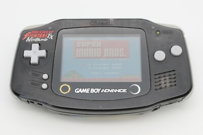 Nintendo Gameboy Advance Console King of Fighters Clear Black KOF Japan Tested 5
