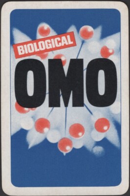 Playing Cards Single Card Old Vintage * OMO Laundry WASHING POWDER * Advertising
