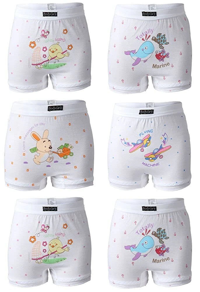 BODYCARE Girls Cotton Bloomers innerwear (Pack of 6) 3-12 Yrs. 100% Cotton  Sale