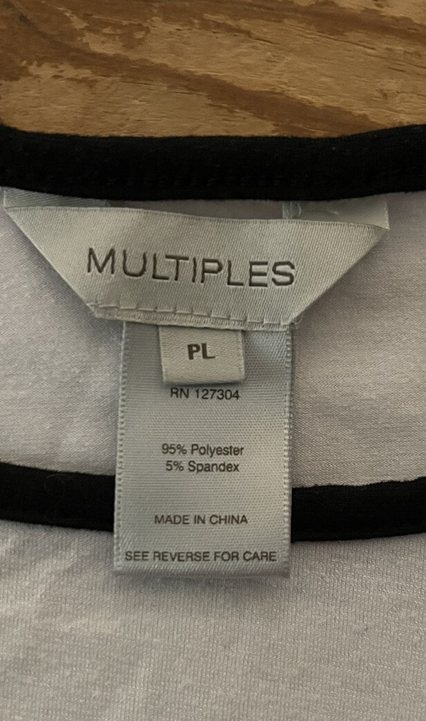 MULTIPLES Women’s Size PL Polyester Stretch Roll … - image 2