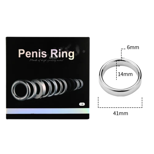Anillo estirador de pene de acero inoxidable para hombres bolas de metal potenciador retraso eyaculación - Imagen 17 de 20