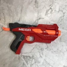 Nerf Mega Hotshock Blaster Gun Red Orange Big Darts No Darts