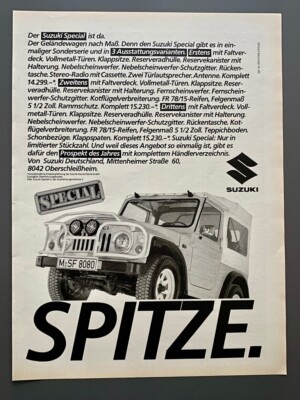 Suzuki Special Geländewagen LJ Oldtimer Original 1983 Vintage Ad Werbung Reklame