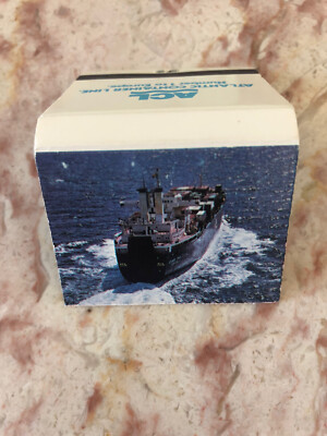 Atlantic Container Lines ACL Full Feature Matchbook Lion Number 1 To Europe