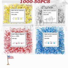 USA 1000-50X Solder Seal Wire Connectors Butt Terminal Insulated Wire Splice