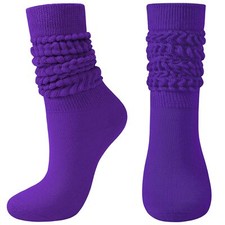 Slouch Socks Women Scrunch Sock Knee High Slouchy Socks for Women Size 6-11 D...