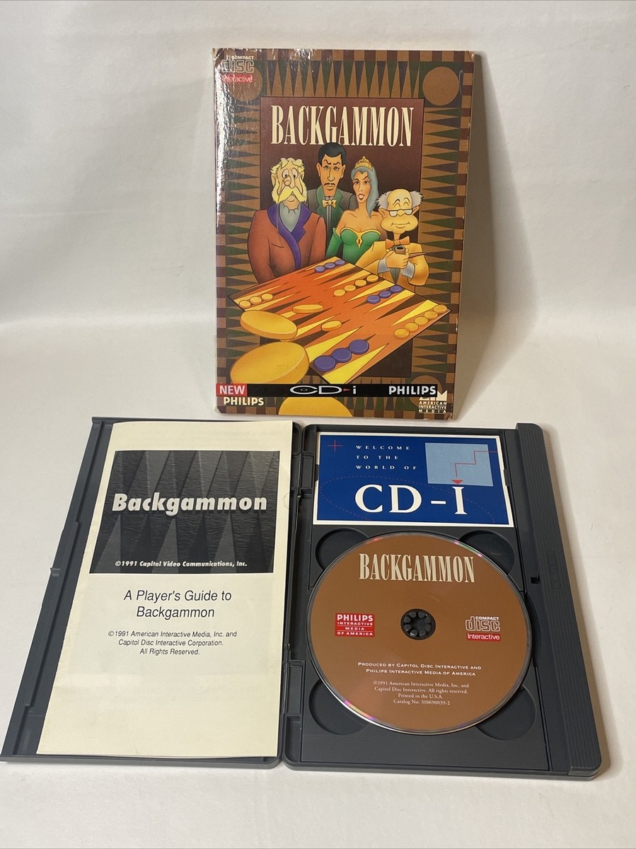 PHILIPS CD-i – Jeu Backgammon Complet Boîte – Stratège, PAL, Anglais, PEGI 3