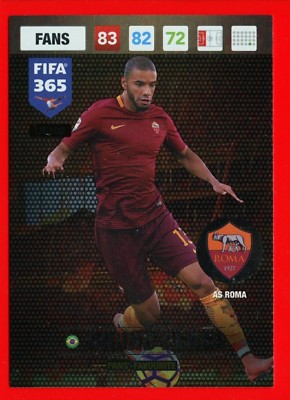 FIFA 365 2017 -Panini Adrenalyn - Card Fans Favourite UE102 - BRUNO PERES -ROME