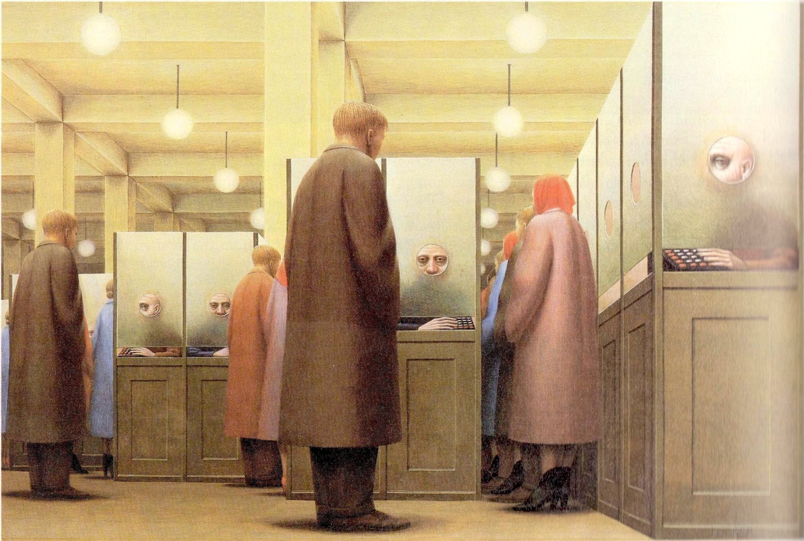 Government Bureau By George Tooker  Quality Print - Frame Me