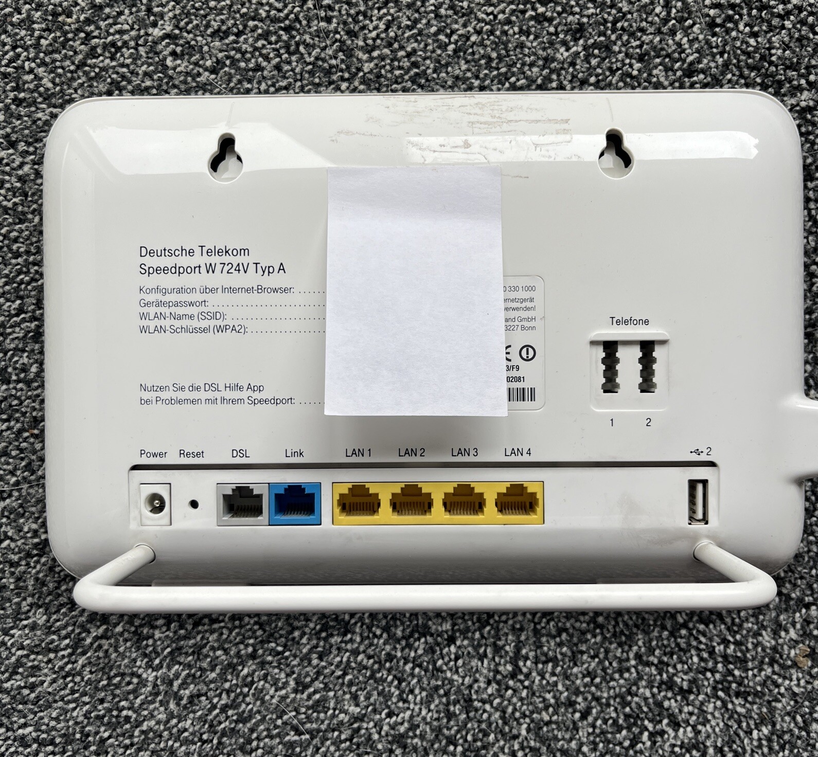 Media Receiver 303 Wlan Speedport W 724v Telekom Speedport W 724V TYP A 1300Mbit/s 4-Port WLAN-Router