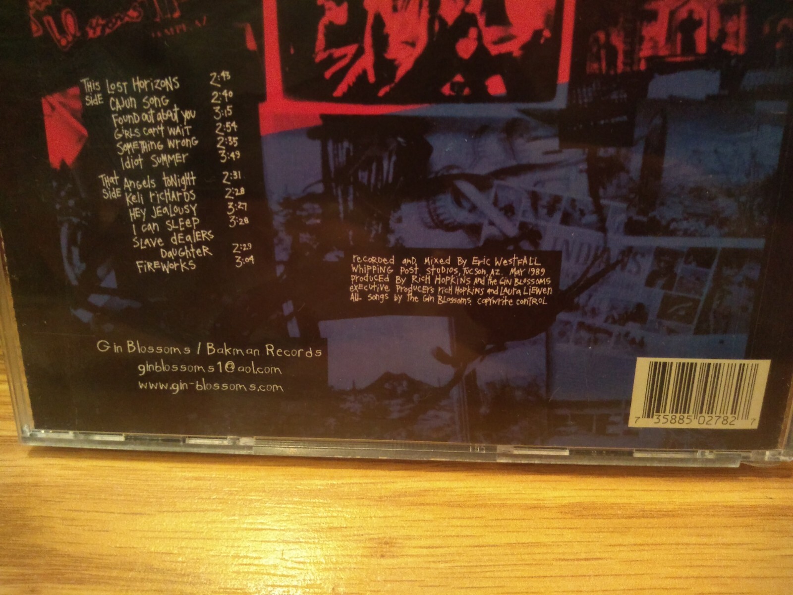 Gin Blossoms CD Dusted 1989 RARE OOP Bakman Records Reissue 2002 Doug