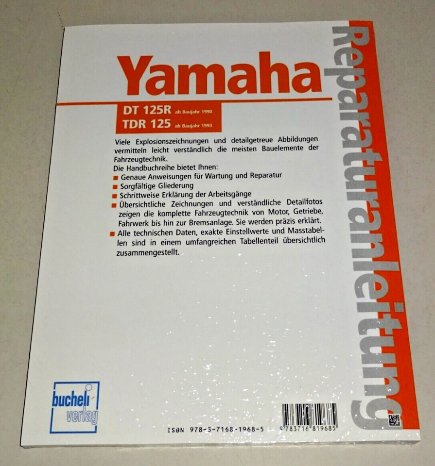 Manual de Reparaciones Yamaha Dt 125 - Desde 1990 / Yamaha Tdr 1993 - Imagen 2 de 2