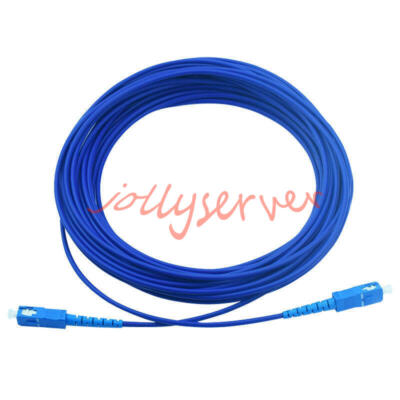 20M Armored Cable Fiber Patch Cord SC UPC to SC UPC SM 9/125 3.0mm Single Core