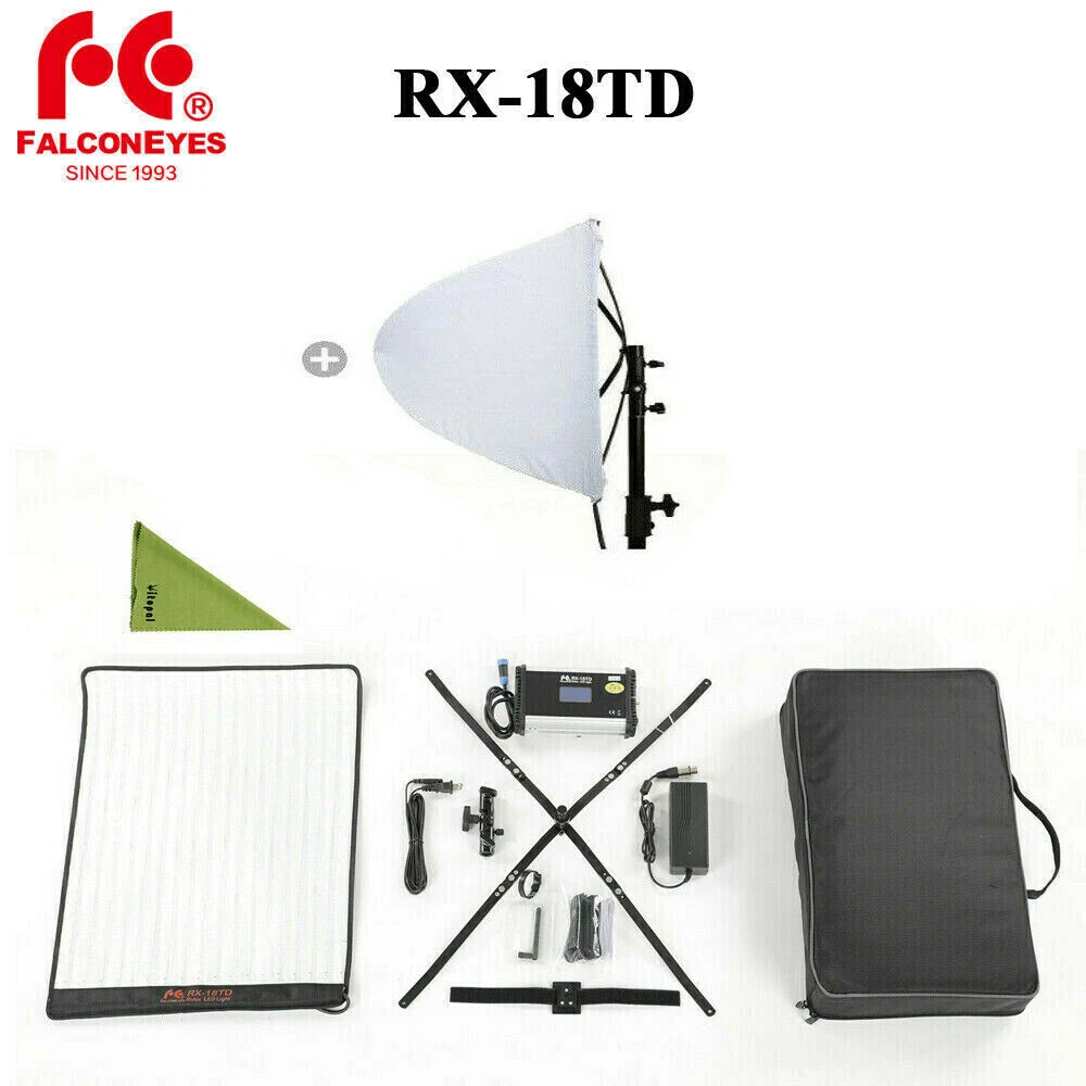 Falcon Eyes RX-18TD Dimmable 3000K-5600K 100W Waterproof Flexible Studio Light