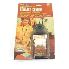 VINTAGE DURO CONTACT CEMENT CC-8 NEW IN PACKAGE 1960's ADHESIVE FOR DISPLAY NEW