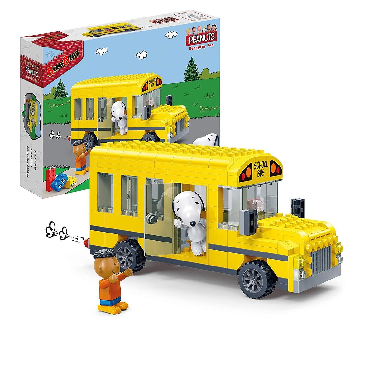 SNOOPY SCHOOLBUS（小物入） Japan Peanuts Fluffy Pen Case - Snoopy : School Bus Yellow