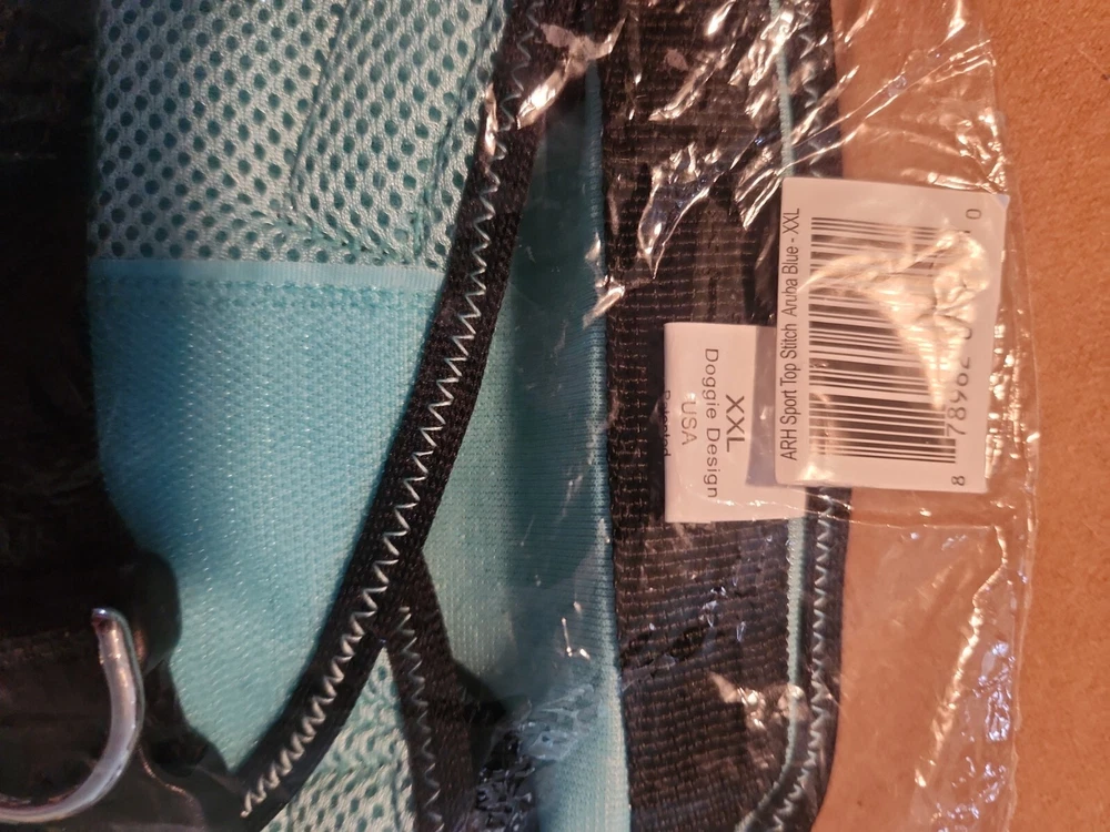 DOG HARNESS  CHOKE FREE American River Doggie DESIGN xxl  Aruba blue nwt