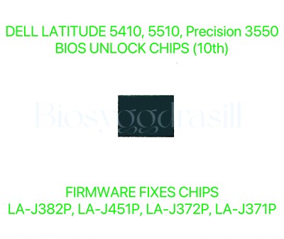 LATITUDE 5410 5510, PRECISION 3550,NO PASSWORD BIOS CHIP LA-J372P, J382P, J451P