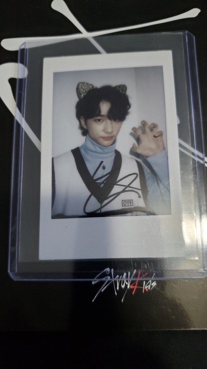 Stray Kids Hyunjin Polaroid Photocard V. Rare Halloween Cat Ear | eBay