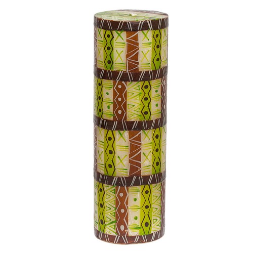 KAPULA LARGE HAND PAINTED CANDLES MACADAMIA FAIRTRADE SOUTH