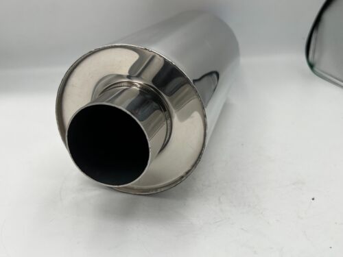 JS Racing Style Exhaust Alloy Stainless Steel Inlet 2.5 in Outlet 3 Blue - Picture 6 of 12