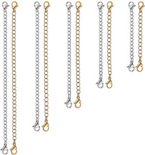 Necklace Extender 10 PCS Chain Extenders for Necklaces Premium Jewelry Bracel...