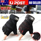 Best Weight Lifting Gloves Gym Bodybuilding Fitness Workout Training Wrist Strap
