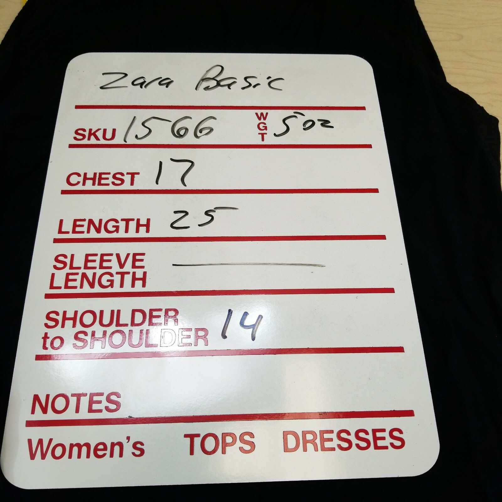 Zara Basic Tops Womens Medium Solid Color Black V… - image 9