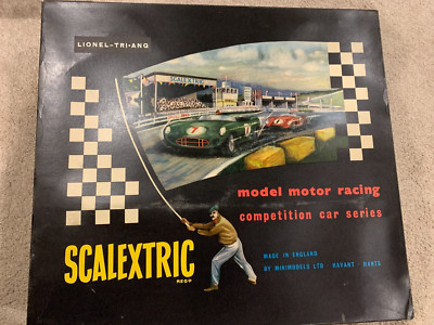 VINTAGE SCALEXTRIC COMPETITION CAR SERIES MODEL RACING SET NOS