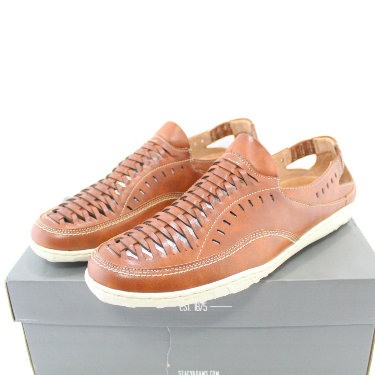 STACY ADAMS Men’s Genuine Leather Upper, Size 9.5M, Brown Amazon.com | Stacy Adams Men main image 3