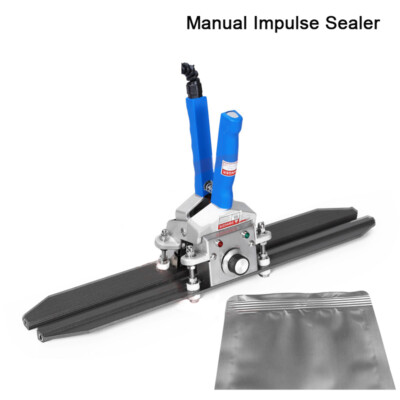 Manual Impulse Aluminum Plastic POF Film Bag Pouch Sealing Machine Heat Sealer