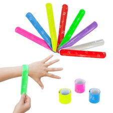 6 x Bunte Schnapparmb&auml;nder - coole Armb&auml;nder zum Kindergeburtstag Mitgebsel