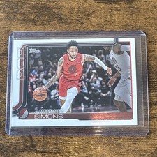 Topps 2025-26 Anfernee Simons Flagship #123 Portland Trail Blazers NBA Card