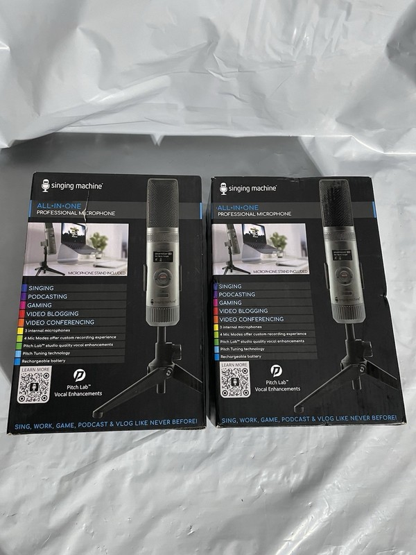 Singing Machine ALL-IN-ONE Professional Microphone SMM2097 (2 Pack)