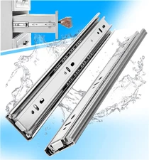Stainless Steel Drawer Slides Full Extension 10 12 14 16 18 20 22 24 Inch Side M