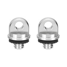 Camera Neck Strap Screw Holder 1/4", 2Pcs Aluminum Alloy Camera Screw, Silver
