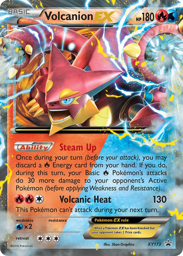 Pokemon Volcanion EX XY: Black Star Promos XY173 Holofoil MP XY Promos Promo