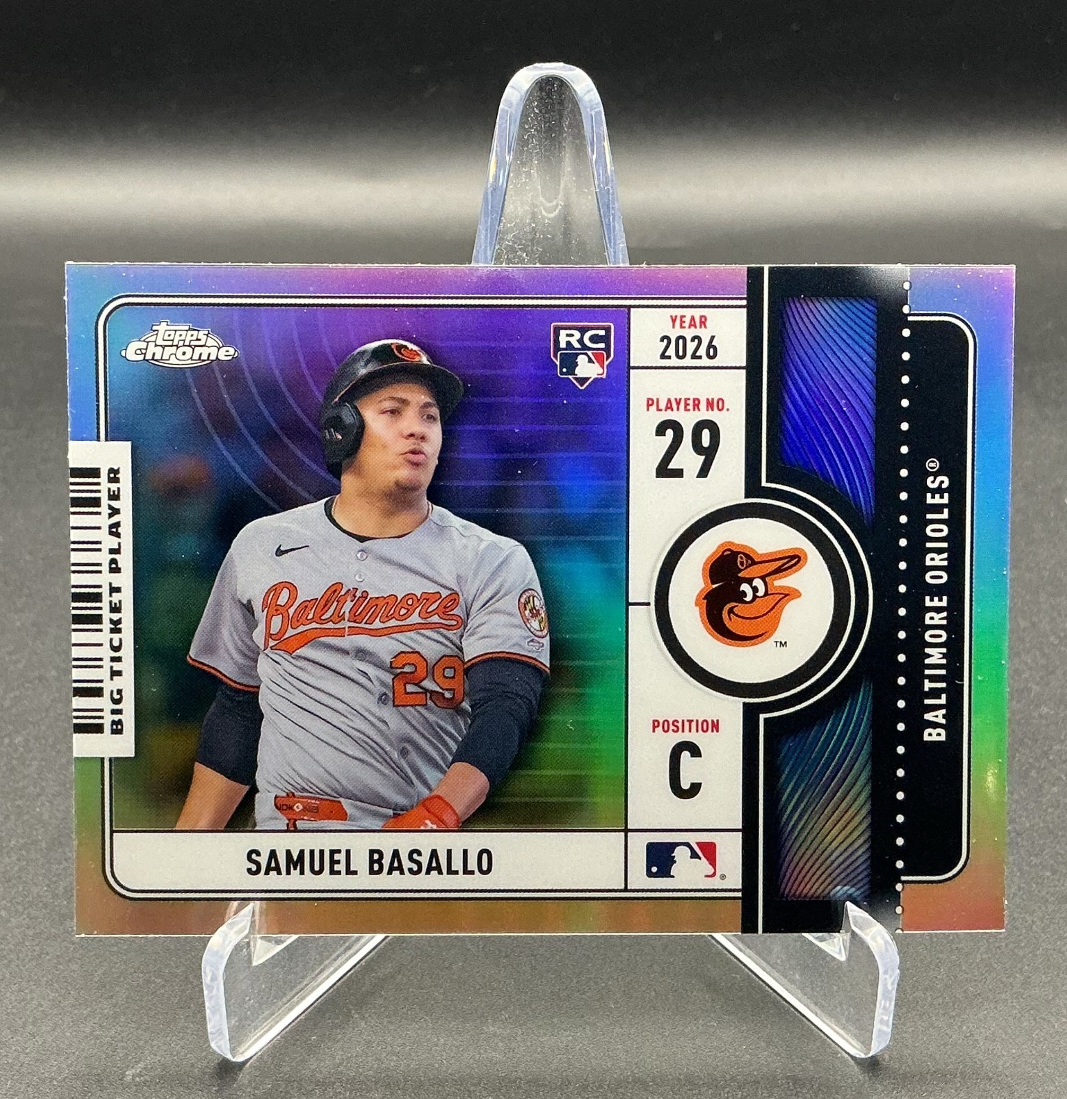 2026 Topps Chrome - Big Ticket Players Samuel Basallo #BTP-25 (RC) - Orioles