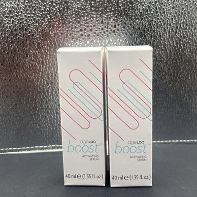 2xBottle Nu Skin NuSkin ageLOC Boost Brightening Serum 1.35floz 40mL NEW SEALED