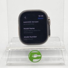 Unlocked Apple Watch Ultra 49MM Natural Titanium MQEW3LL/A Face Only