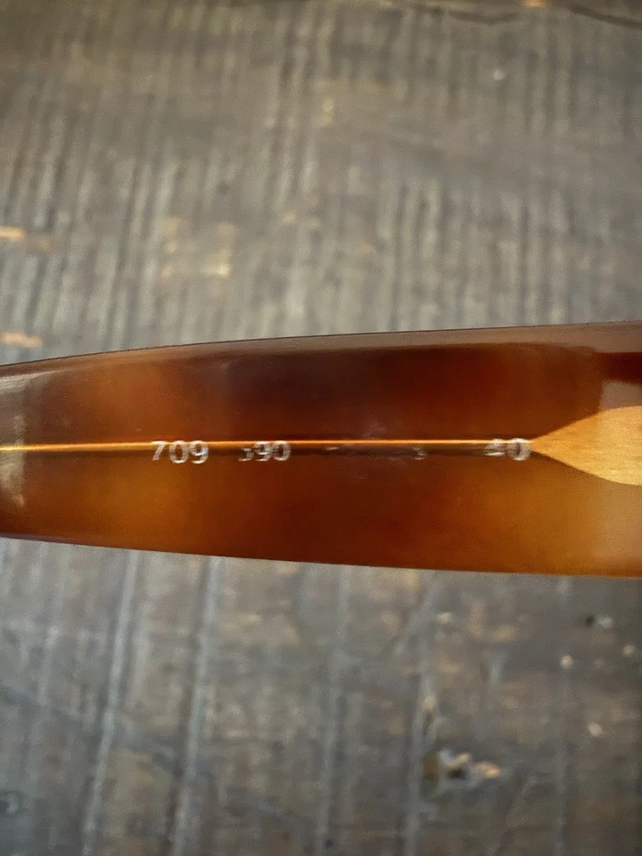 Óculos de sol vintage BVLGARI retangular tartaruga marrom ouro armação 709 - Imagem 3 de 4