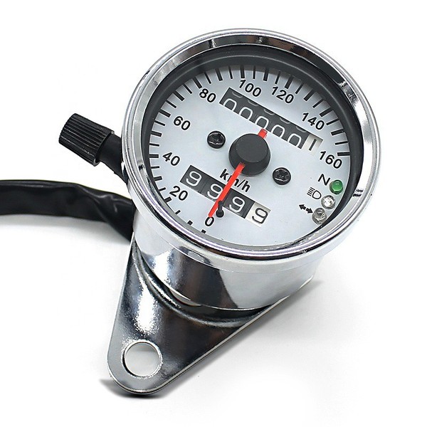 Motorrad Tachometer FüR Royal Enfield Bullet / Himalayan CMS Chrom-image