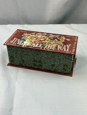 Punch Studio Cranberry Soap Jingle Bells Merry Christmas Music Box New NIP