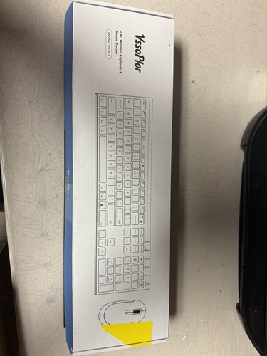 Vssoplor Wireless Keyboard and Mouse Set 2.4GHz, Rechargeable, Compact, Quiet - 第 1/3 張圖片