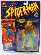 TOY BIZ 1994 MARVEL COMICS NEW ANIMATED SERIES SPIDER-MAN PETER PARKER FIGURE